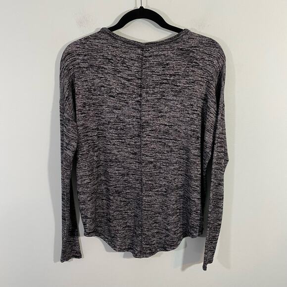 Rag & Bone Jeans Women's Spaced Grey Knit Long Sleeve Top Size XS - Picture 2 of 8
